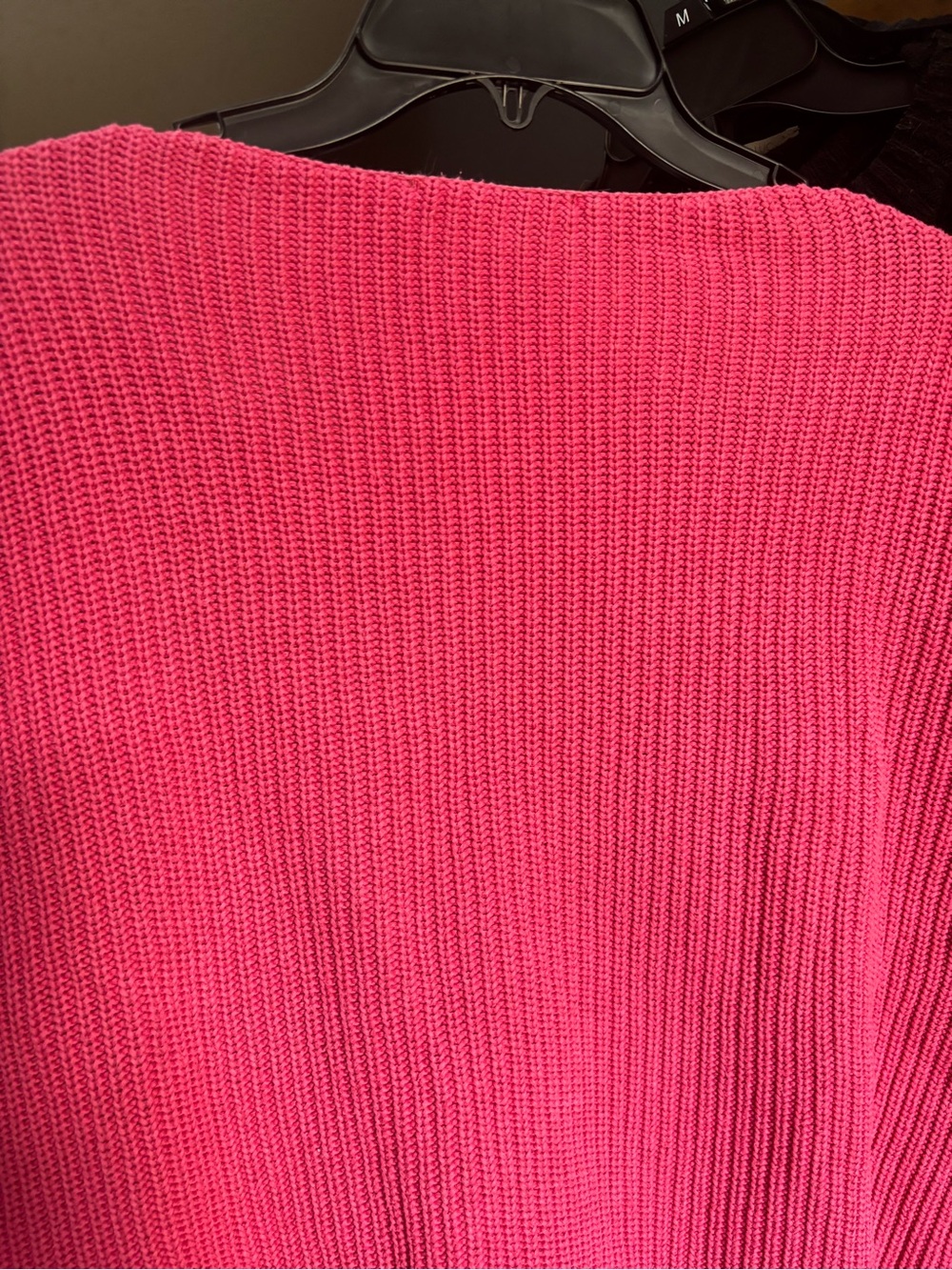 🌸French Connection 100% Cotton Millie Mozart Pink fisherman Rib Boatneck Sweater - Picture 12 of 16